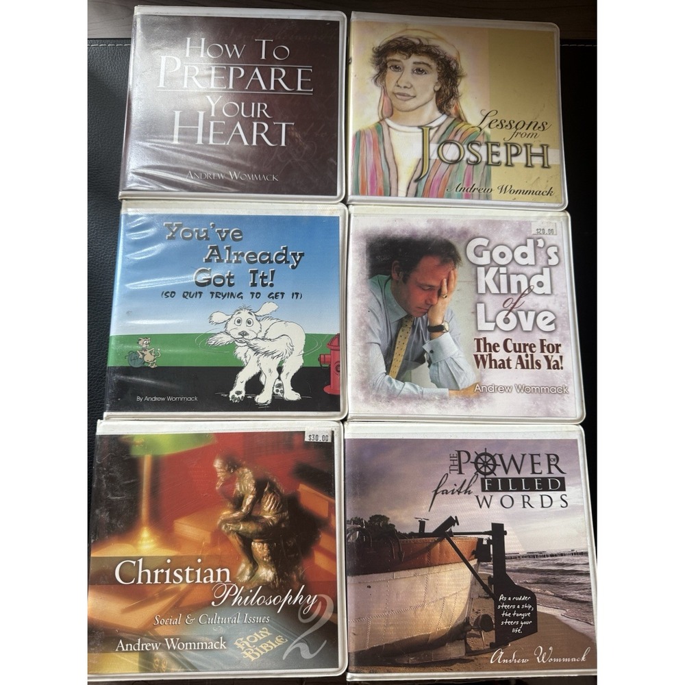 LOT OF 6 Andrew Wommack Teaching bible study CDs